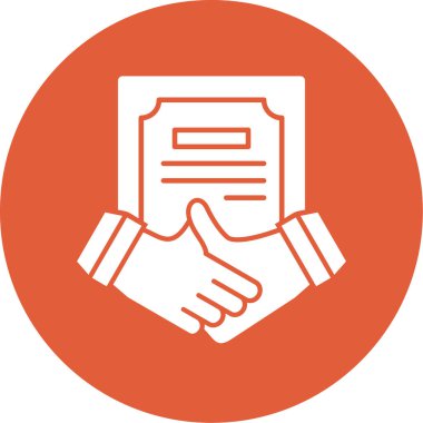 - Anlaştık. Web simgesi basit illüstrasyon