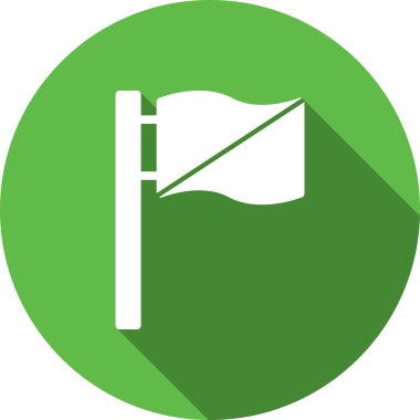 Bayrak Düz Vektör Simgesi