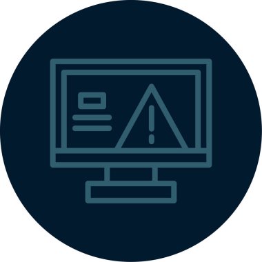 Dizüstü bilgisayar simgesi vektör çizimi