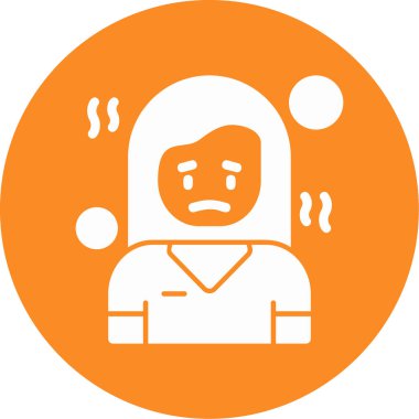 üzgün adam simgesi vektör illüstrasyonu