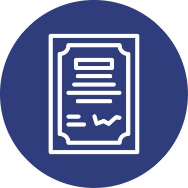 Belge. Web simgesi basit tasarım