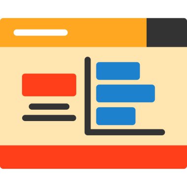 iş web simgesi basit illüstrasyon