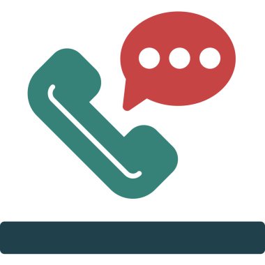 Telefon İleti Vektörü Simgesi