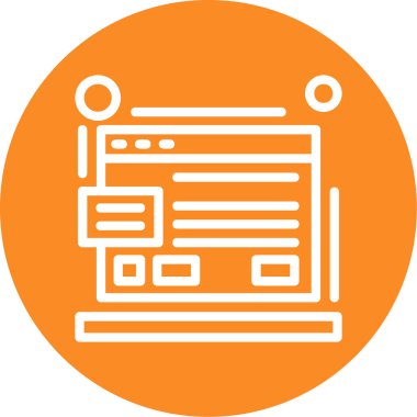 Vektör seo simgesi illüstrasyonu