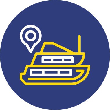 harita simgesi vektör illüstrasyonu