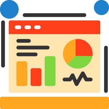 düz biçimli analiz veri grafik simgesi