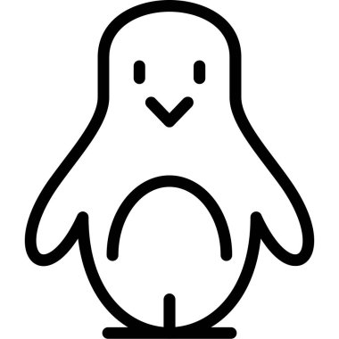 Penguen simgesi, basit tarzı