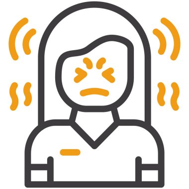 baş ağrısı migren rengi simgesi