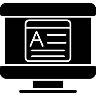 Modern bir simgenin vektör illüstrasyonu