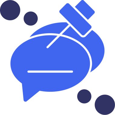 konuşma kabarcığı vektör çizimi