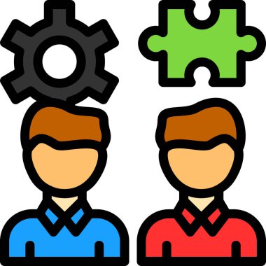 dişli takım çalışması vektör simgesi