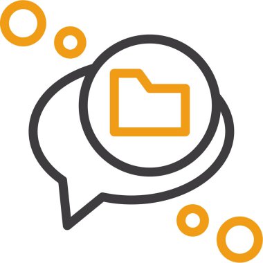 ileti ikonu vektör illüstrasyonu