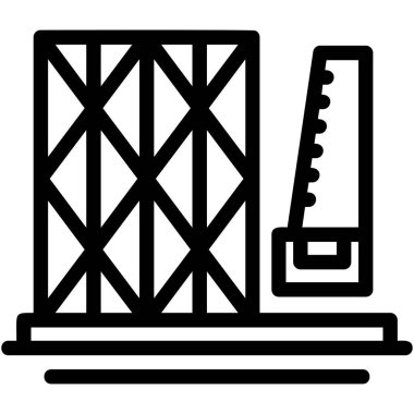 İnşaat ikonu. özet çizimi