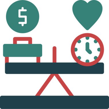 Para yönetimi düz vektör simgesi