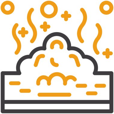 Bulut simgesi vektör illüstrasyonu