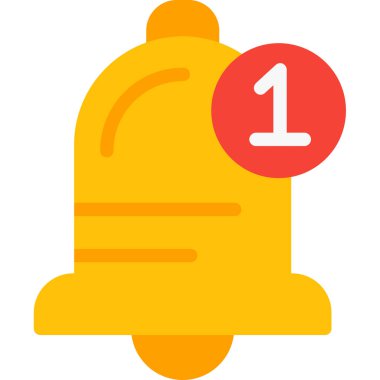 Çan simgesi vektör illüstrasyonu