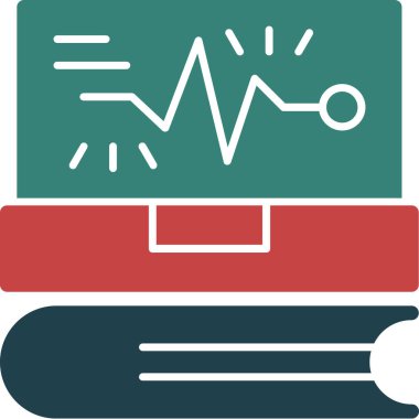 tıbbi rapor simgesi modern vektör illüstrasyonu