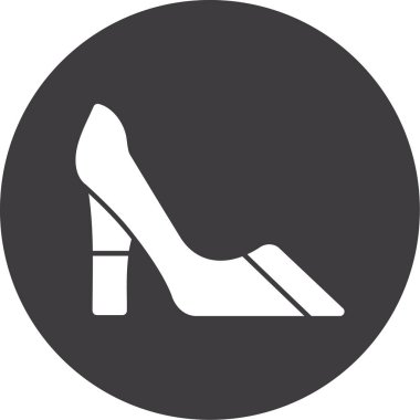 Ayakkabı. Web simgesi basit illüstrasyon