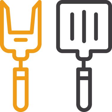 çatal simgesi vektör illüstrasyonu