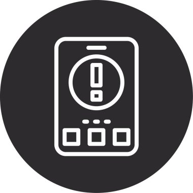 Telefon simgesinin vektör illüstrasyonu