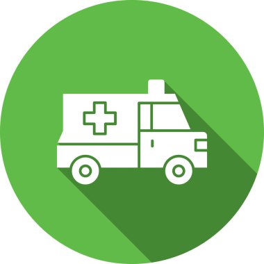 ambulans vektör simgesi modern illüstrasyon