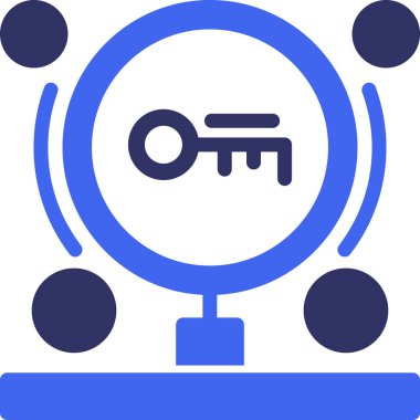 Bir pusulanın modern simgesinin vektör çizimi