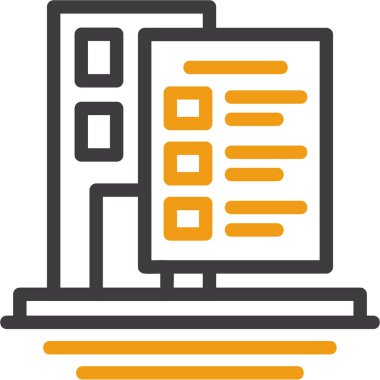 Veri. Web simgesi basit illüstrasyon