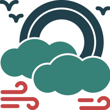 Bulut. Web simgesi basit illüstrasyon