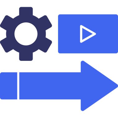 Teçhizat Web simgesi basit illüstrasyon