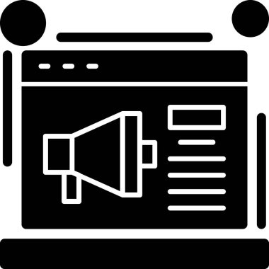 Hoparlör simgesi, vektör illüstrasyonu