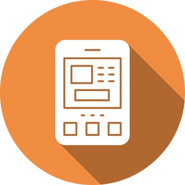 cep telefonu ikonu vektör illüstrasyonu