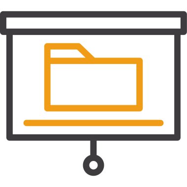 veri depolama. Web simgesi basit illüstrasyon