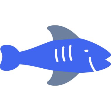 Balık. Web simgesi basit tasarım