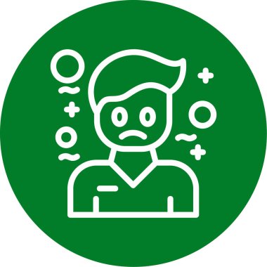 Maskeli bir adamın vektör çizimi