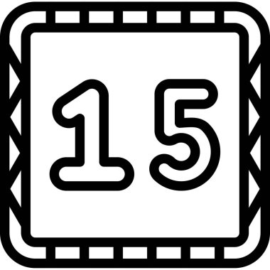 Modern takvim simgesinin vektör illüstrasyonu