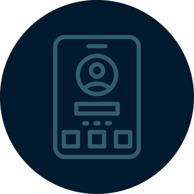 vektör telefon simgesi çizimi