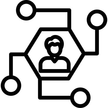 avatar. Web simgesi basit illüstrasyon