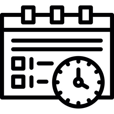 saat takvimi simgesi