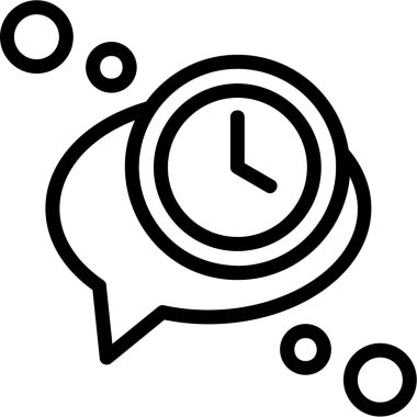 Alarm saati simgesi, vektör illüstrasyonu