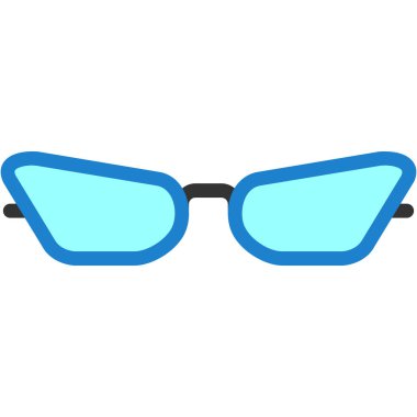 gözlük ikonu vektör illüstrasyonu