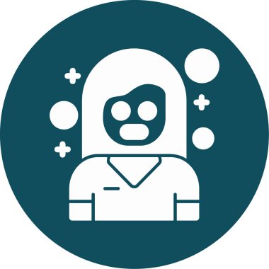 Maskeli bir adamın vektör çizimi