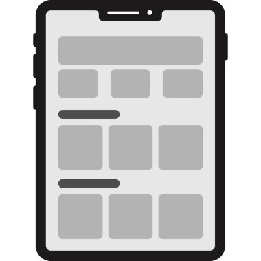 İletili akıllı telefon, web simgesi, basit tasarım