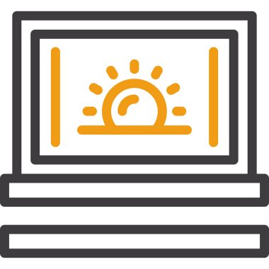 Modern simgenin vektör illüstrasyonu