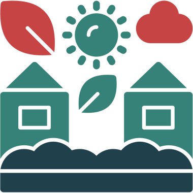 Modern simgenin vektör illüstrasyonu