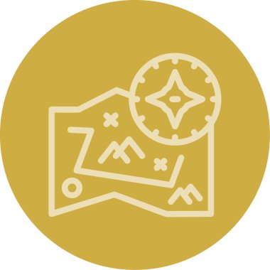 harita simgesi vektör illüstrasyonu