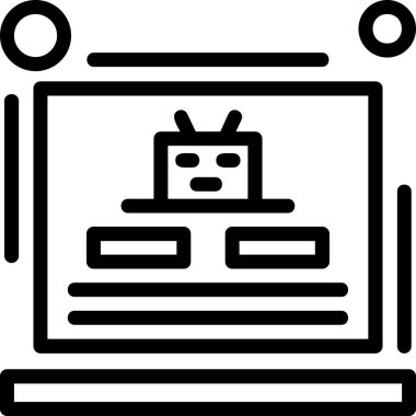 TV simgesi, vektör illüstrasyonu