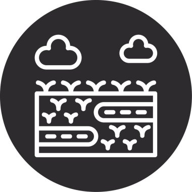 Bulut hesaplama simgesi vektör illüstrasyonu