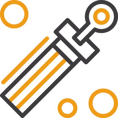 Ana hatlar biçiminde inşaat aracı simgesi