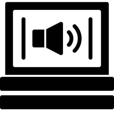 Bilgisayar simgesi ve vektör illüstrasyonu beyaz arkaplanda izole edildi