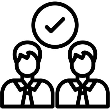 İnsanlar. Web simgesi basit illüstrasyon